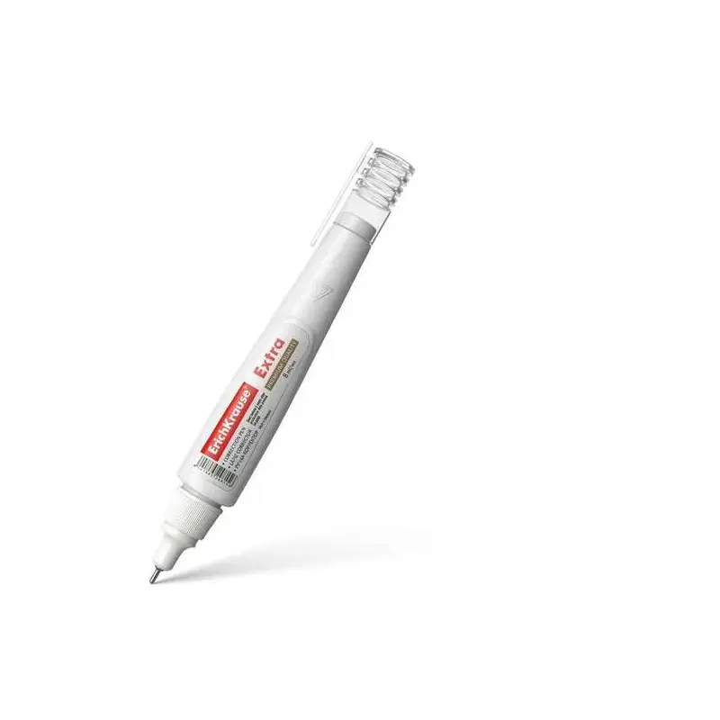 Erichkrause Extra Boligrafo Corrector 8ml - Secado Rapido - Alta Calidad - Resistente al Frio - Color Blanco | Ahorro Imprimiend