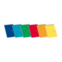 Enri Bloc de Notas Espiral Tapa Blanda 16º 4x4 - Hojas Cuadriculadas - Tamaño Compacto - Ideal para Apuntes y Dibujos | Ahorro I