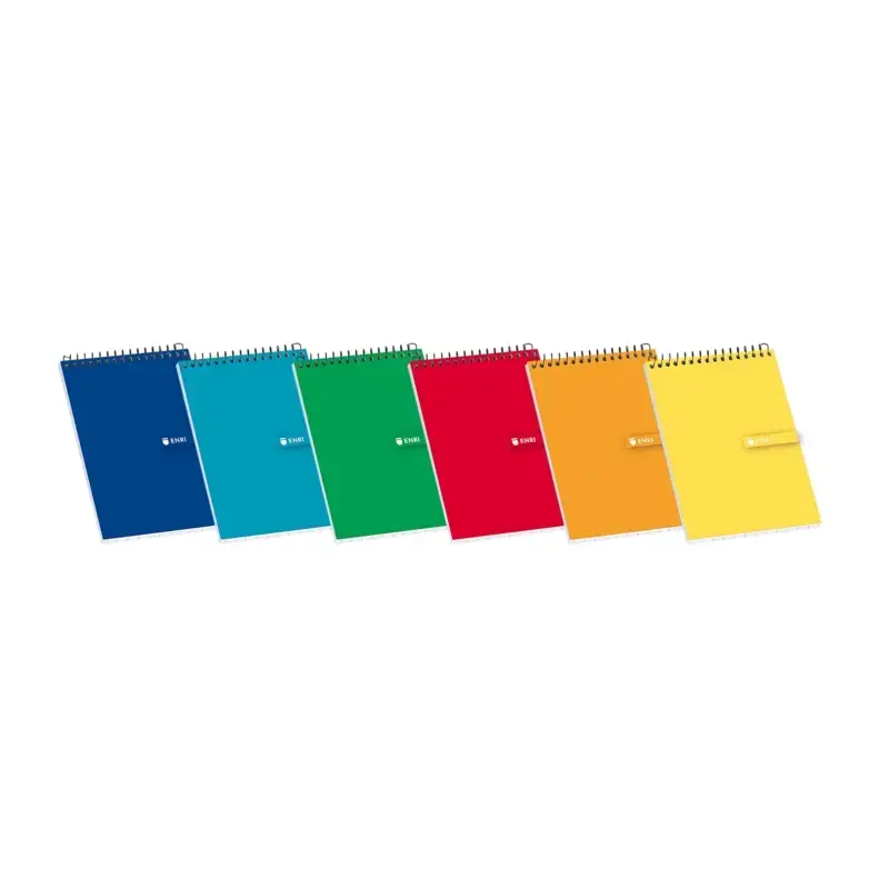Enri Bloc de Notas Espiral Tapa Blanda 16º 4x4 - Hojas Cuadriculadas - Tamaño Compacto - Ideal para Apuntes y Dibujos | Ahorro I