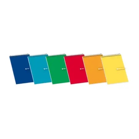 Enri Bloc de Notas Espiral Tapa Blanda 16º 4x4 - Hojas Cuadriculadas - Tamaño Compacto - Ideal para Apuntes y Dibujos | Ahorro I