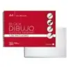 Golden Cuaderno de Dibujo Espiral A4 20 Hojas con Recuadro Interior - Papel de 100gr | Ahorro Imprimiendo