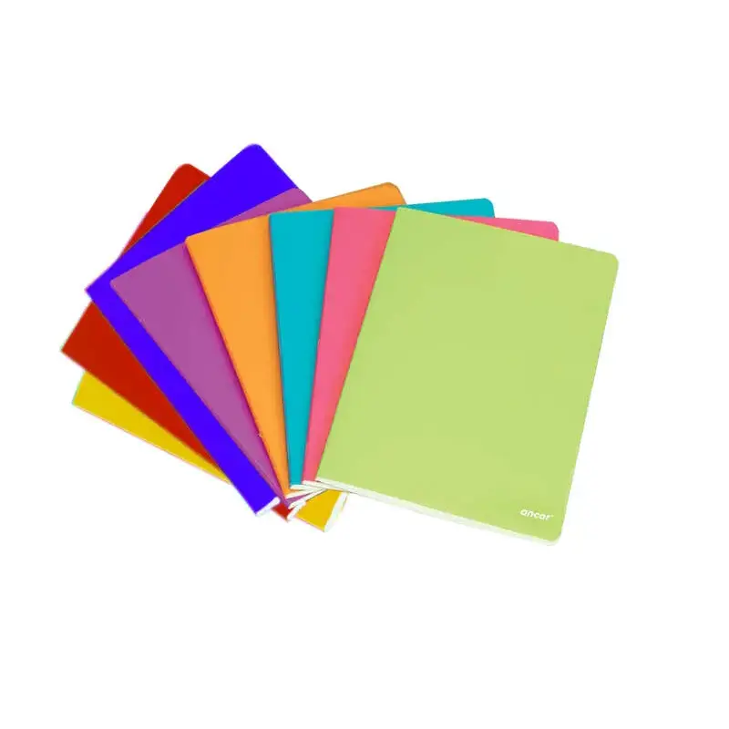 Ancor Classic Stripes Libreta Tamaño A4 Cuadriculado 5x5mm - 48 Hojas 90gr - Tapa Polipropileno - Colores Surtidos | Ahorro Impr
