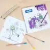 Milan Alien Invasion Cuaderno para Colorear Microperforado - Tematica Aliens - 20 Ilustraciones Detalladas | Ahorro Imprimiendo