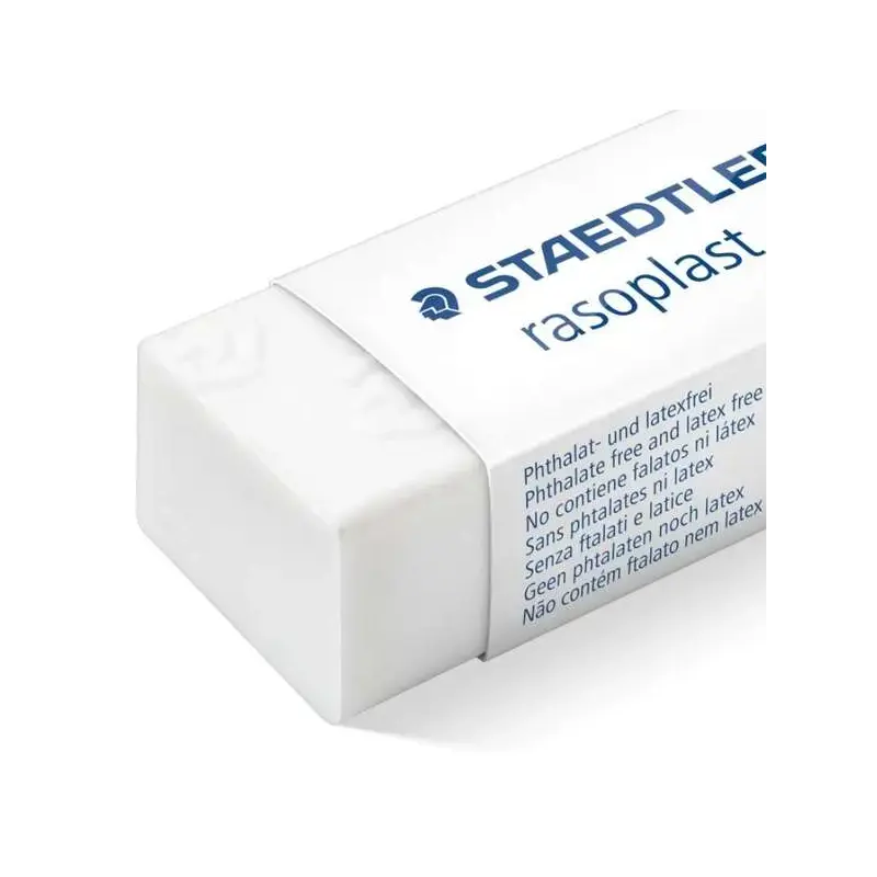 Staedtler Rasoplast 526 B30 Goma de Borrar - Borrado de Alta Calidad - Minimos Residuos - Color Blanco | Ahorro Imprimiendo