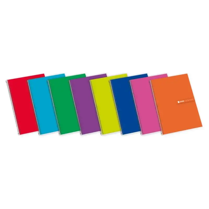 Enri Status Fº Tapa Extradura Cuaderno Espiral 4x4 - Tapa Dura Resistente - Cuaderno con Margen - 100 Hojas de Alta Calidad - Co