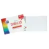 Oxford Bloc de Dibujo Escolar Espiral Formato A4+ Liso - 20 Hojas Microperforadas 130gr Color natural - Papel de Superfície Rugo