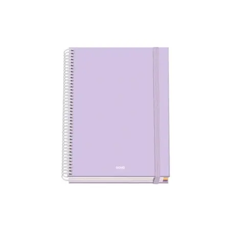 Dohe Serenity Cuaderno Espiral A5 100 Hojas Cuadricula 5mm - Tapa Dura Impresa a todo Color y Plastificada en Brillo - Bandas de