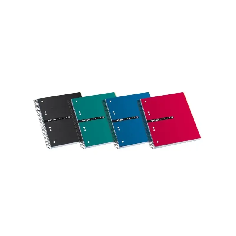 Enri Status A5+ Europeanbook - Tapa Extradura Resistente - Formato A5+ - Cuaderno con 120 Hojas - Cuadricula 5x5 - Colores Surti