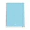 Dohe Serenity Cuaderno Espiral A4 100 Hojas Microperforadas Cuadricula 5mm - Tapa Dura Carton Forrado - Cierre de Goma - Bandas