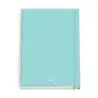 Dohe Serenity Cuaderno Espiral A4 100 Hojas Microperforadas Cuadricula 5mm - Tapa Dura Carton Forrado - Cierre de Goma - Bandas