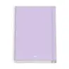Dohe Serenity Cuaderno Espiral A4 100 Hojas Microperforadas Cuadricula 5mm - Tapa Dura Carton Forrado - Cierre de Goma - Bandas