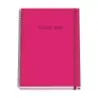 Dohe Colour Vives Cuaderno Espiral A4 100 Hojas Microperforadas Cuadricula 5mm - Tapa Dura Carton Forrado - Cierre de Goma - Ban