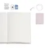 Miquel Rius Back2Fun Cuaderno Encolado con Cubierta de Purpurina Rosa y Patch de Silicona - 96 Hojas Lisas de Papel 100 g/m2 | A