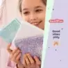 Miquel Rius Back2Fun Cuaderno Encolado con Cubierta de Purpurina Rosa y Patch de Silicona - 96 Hojas Lisas de Papel 100 g/m2 | A