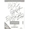 Canson Bloc para Esbozo A4 90+10 Hojas Gratis - Grano Ligero 90gr - Formato Album con Espiral Microperforado - Color Blanco Natu