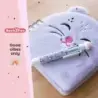 Miquel Rius Back2Fun Cuaderno Peluche Hamster - 160 Hojas Rayadas de Papel 80 g/m2 - Guardas Estampadas y Primera Pagina con Por