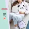 Miquel Rius Back2Fun Cuaderno Peluche Hamster - 160 Hojas Rayadas de Papel 80 g/m2 - Guardas Estampadas y Primera Pagina con Por