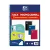 Oxford Europeanbook 1 Classic Pack de 3 Cuadernos Espiral Formato A4+ Cuadriculado 5x5mm - 80 Hojas 90gr - Tapa Extradura Tacto