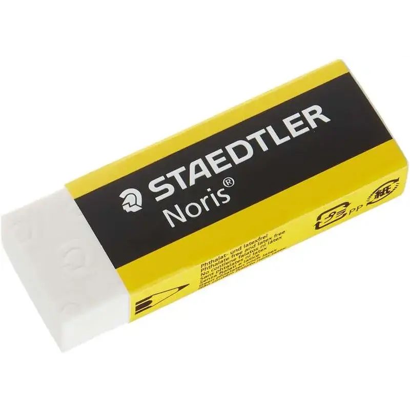 Staedtler Noris 526 N20 Goma de Borrar - Alta Calidad - Minimos Residuos - Color Blanco | Ahorro Imprimiendo