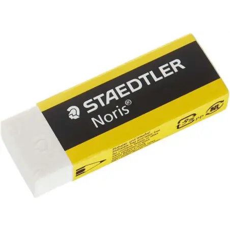 Staedtler Noris 526 N20 Goma de Borrar - Alta Calidad - Minimos Residuos - Color Blanco | Ahorro Imprimiendo