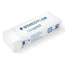 Staedtler Rasoplast 526 B20 Goma de Borrar - Borrado de Alta Calidad - Minimos Residuos - Color Blanco | Ahorro Imprimiendo
