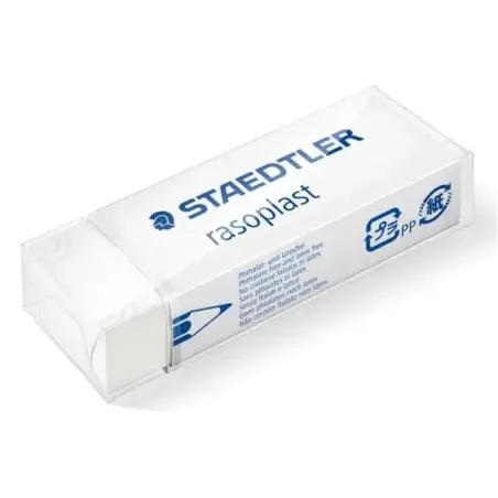 Staedtler Rasoplast 526 B20 Goma de Borrar - Borrado de Alta Calidad - Minimos Residuos - Color Blanco | Ahorro Imprimiendo