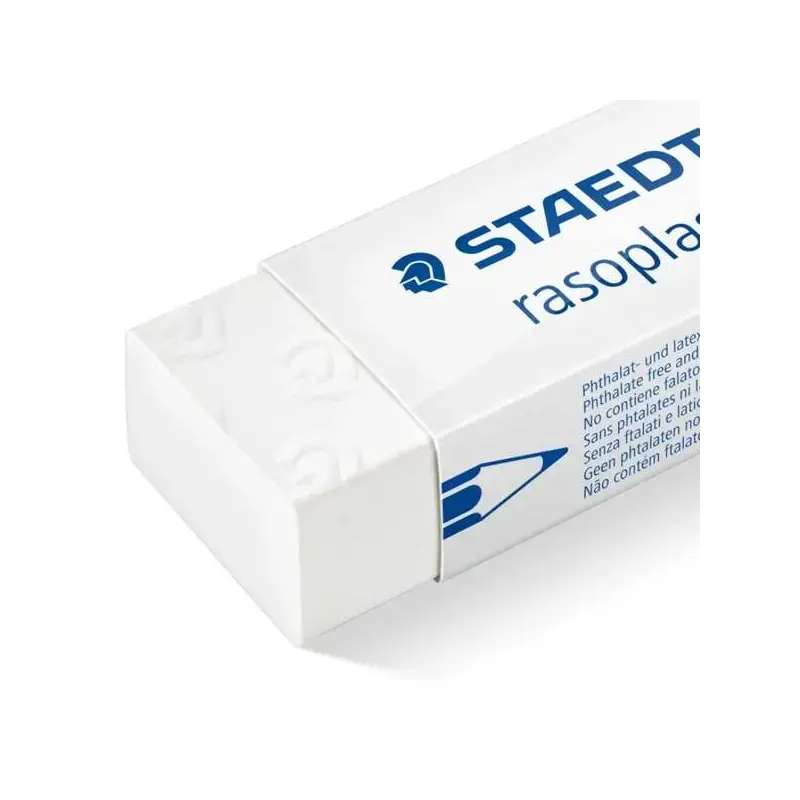 Staedtler Rasoplast 526 B20 Goma de Borrar - Borrado de Alta Calidad - Minimos Residuos - Color Blanco | Ahorro Imprimiendo