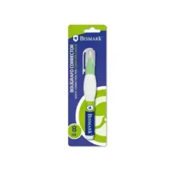 Bismark Boligrafo Corrector 8ml - Punta Metalica Fina - Alta Precision - Diseño Ergonomico | Ahorro Imprimiendo