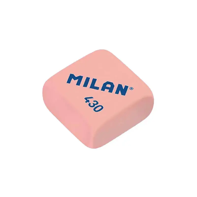 Milan 430 Pack de 4 Gomas de Borrar Cuadradas - Miga de Pan - Suave Caucho Sintetico - Colores Surtidos | Ahorro Imprimiendo