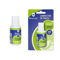 Bismark Liquido Corrector 20ml - Secado Rapido - Aplicador de Pincel | Ahorro Imprimiendo