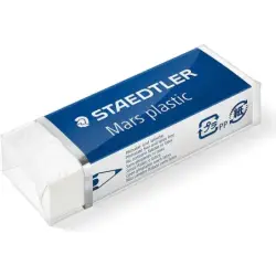 Staedtler Mars Plastic 526 50 Goma de Borrar - Plastico - Alta Precision - Color Blanco | Ahorro Imprimiendo