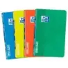 Oxford School Classic Openflex Libreta Grapada A6 48 Hojas Cuadricula 5x5 - Tapa de Plastico Translucido - Ideal para Estudiante