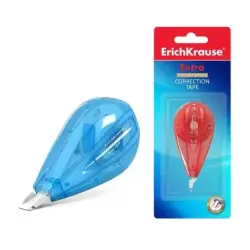 Erichkrause Extra Cinta Correctora 5mmx6m - Ideal para Correccion Rapida y Segura - Secado Inmediato - Colores Surtidos Aleatori