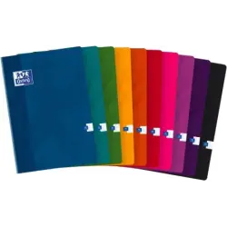 Oxford Libreta Grapada Tapa Blanda Classic A4 Seyes con Margen - Papel de Alta Calidad - Cuadriculado Seyes - Tamaño A4 - Ideal