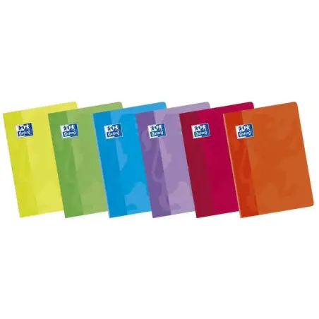 Oxford Classic Libreta Grapada A4 48 Hojas con Margen Pauta 2.5mm - Tapa Blanda - Colores Surtidos | Ahorro Imprimiendo