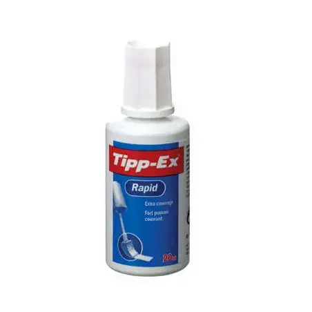 Tipp-Ex Rapid Liquido Corrector 20ml - Formula de Secado Rapido - Aplicador de Espuma | Ahorro Imprimiendo
