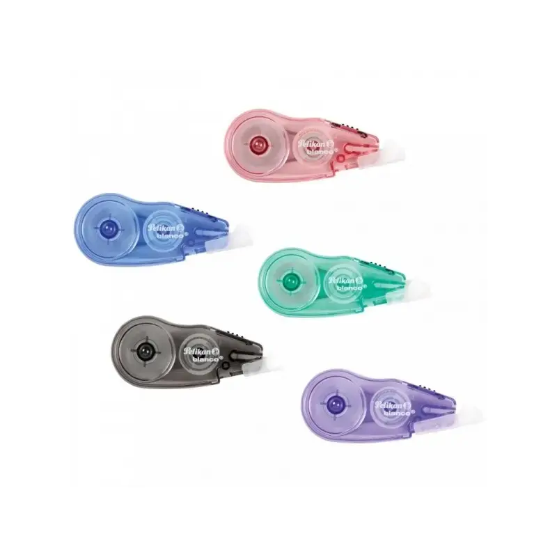 Pelikan Fancy Roller Mini Corrector 5mmx6m - Tapon para Proteger la Punta - Tornillo de Ajuste - Empuñadura de Goma Ergonomica -