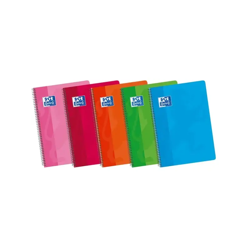 Oxford School Classic Fº Cuaderno Espiral Tapa Blanda - 80 Hojas - Tamaño Fº - Colores Surtidos | Ahorro Imprimiendo