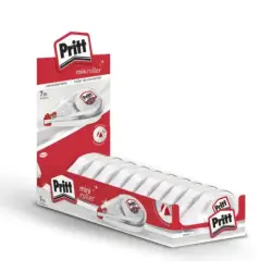 Pritt Mini Roller Corrector 4.2mm x 7m - Compacto y Ergonomico - Punta Flexible de Alta Precision - Compatible con todo Tipo de