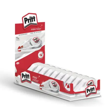 Pritt Mini Roller Corrector 4.2mm x 7m - Compacto y Ergonomico - Punta Flexible de Alta Precision - Compatible con todo Tipo de