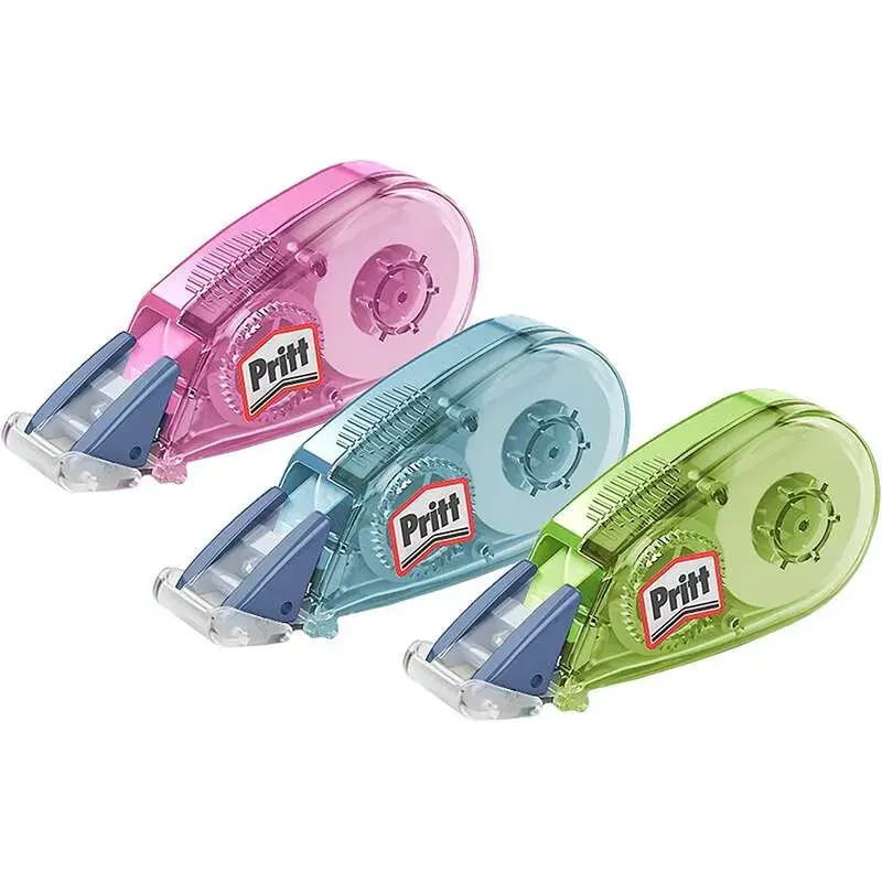 Pritt Micro Roller Cinta Correctora 5mm x 6m - Aplicacion Limpia - Preciso - Reciclable - Colores Azul, Verde y Rosa | Ahorro Im