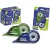 Bismark Pack de 2 Cintas Correctoras 5mm x 12m - Cuerpo Transparente - Forma Ergonomica | Ahorro Imprimiendo