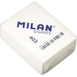 Milan 403 Goma de Borrar Gigante - Miga de Pan - Suave Caucho Sintetico - Color Blanco | Ahorro Imprimiendo