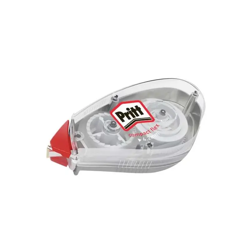 Pritt Roller Compact Flex Cinta Correctora 4,2mmx10m - Punta Flexible - Correcion Suave y Limpia - Correccion en dos Sentidos |