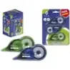 Bismark Pack de 3 Cintas Correctoras 5mm x 12m - Cuerpo Transparente - Forma Ergonomica | Ahorro Imprimiendo