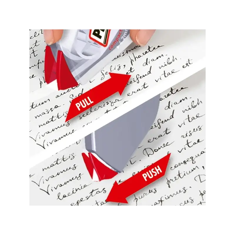 Pritt Compact Flex Cinta Correctora 6mmx10m - Punta Flexible - Correcion Suave y Limpia - Correccion en 2 Sentidos - Capuchon Pr