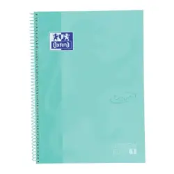 Oxford School Touch Europeanbook 1 Cuaderno A4+ 80 Hojas Cuadricula 5x5mm - Tapa Extradura - Color Ice Mint | Ahorro Imprimiendo
