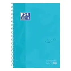 Oxford School Touch Europeanbook 1 Cuaderno A4+ 80 Hojas Cuadricula 5x5mm - Tapa Extradura - Color Azul | Ahorro Imprimiendo