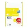 Oxford School Recambio A4 120 Hojas Cuadricula 5x5mm - 4 Taladros - Banda de Color Amarillo | Ahorro Imprimiendo