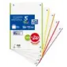 Oxford School Recambio con 120 Hojas A4 1 Linea - 5 Bandas de Color | Ahorro Imprimiendo